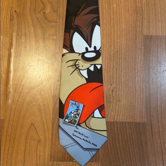 Warner Bros. Other - 🔴Tasmanian Devil Tie🥀Stamp Collection 1997 NWOT